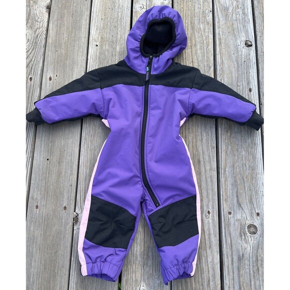 Molehill Infant/Toddler size 9-18 Months One Piece Fleece Lined Snowsuit - Picture 1 of 9
